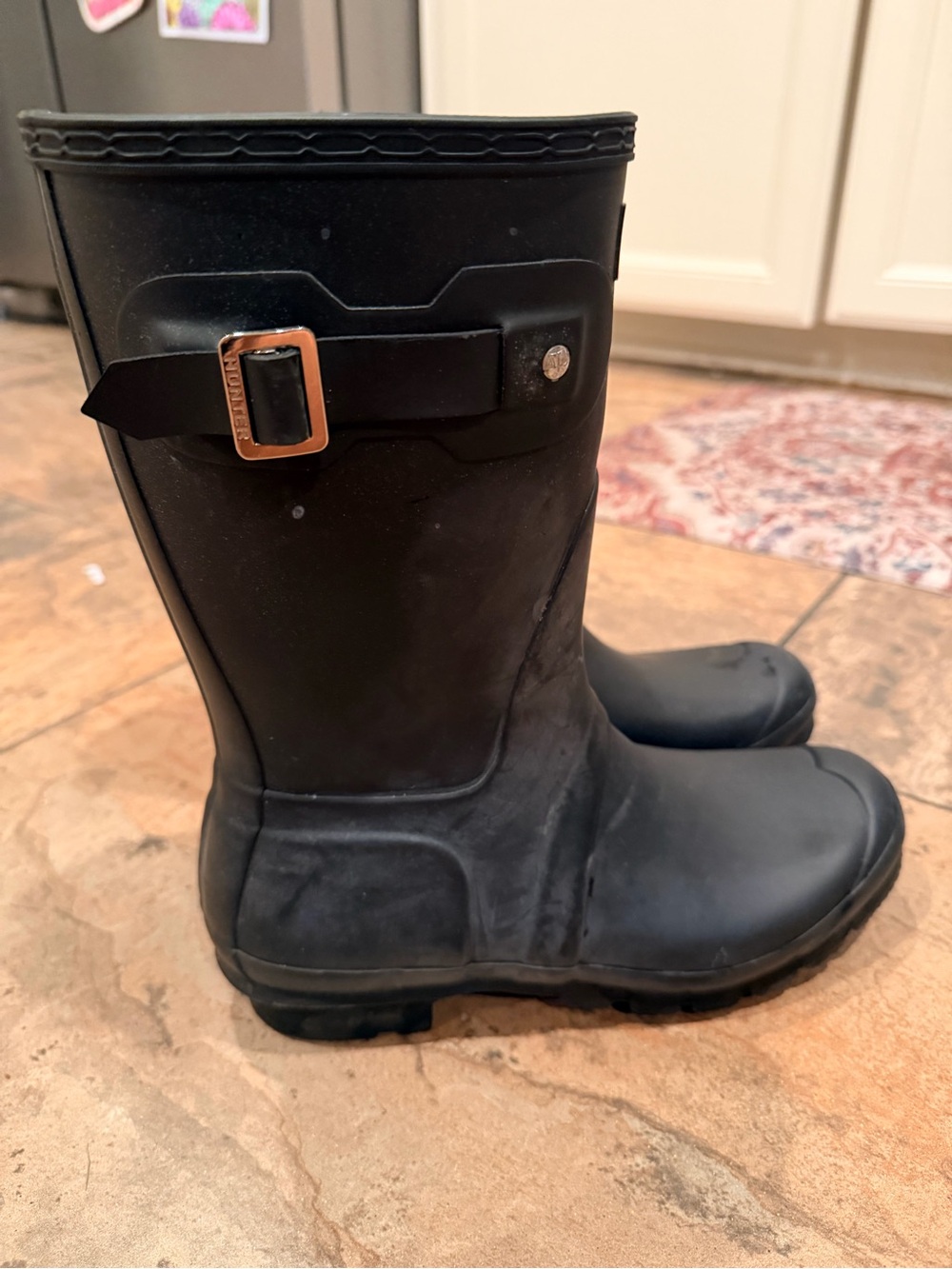 Hunter Original Short Matte Black Rain Boots - Picture 4 of 4